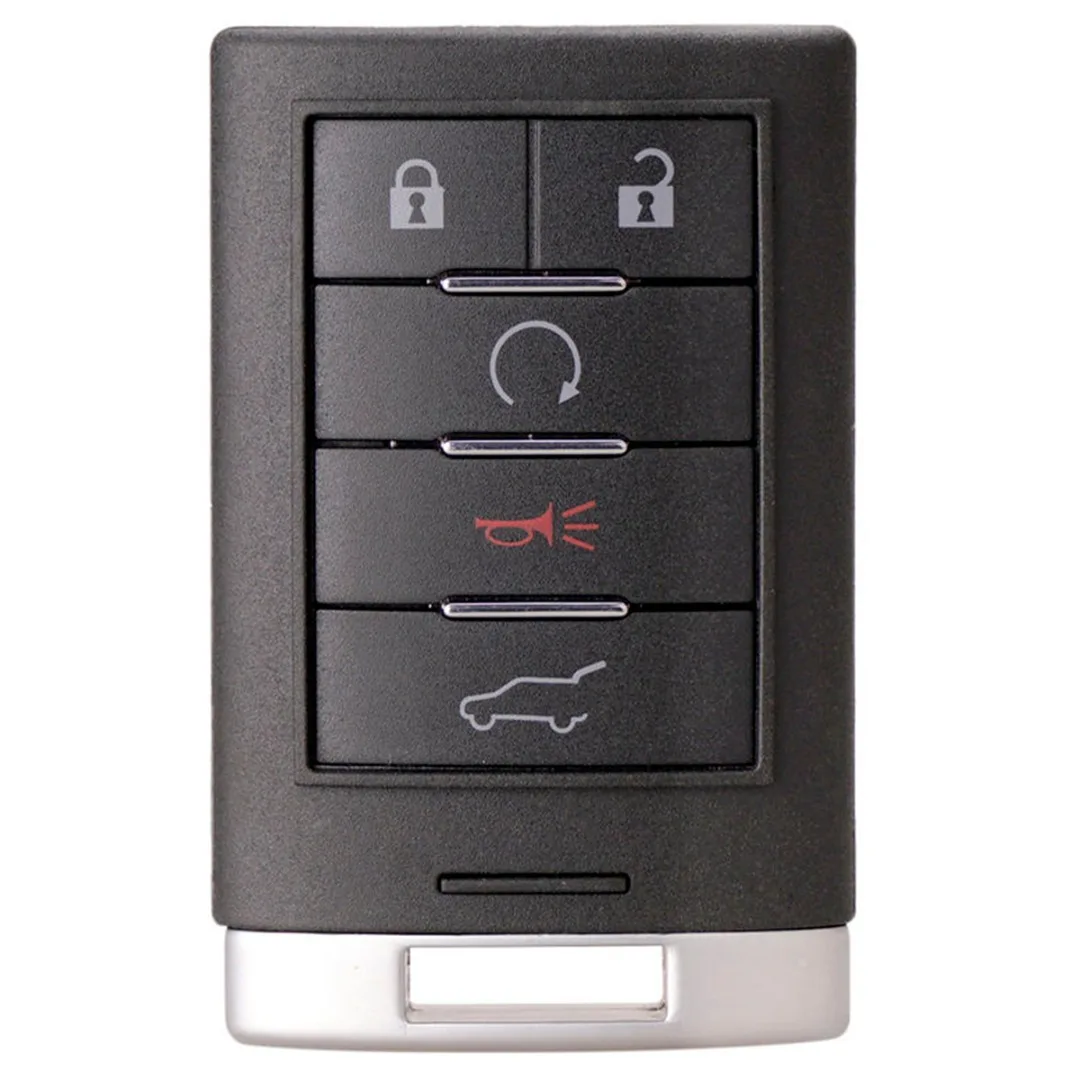 Mayitr 1pc 5 Buttons Keyless Entry Key Cover Replacement Remote Key Fob for Cadillac 10-15 SRX 13-14 ATS XTS