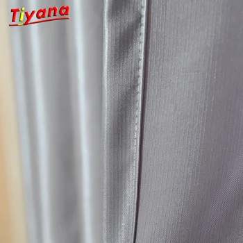 

Semi Blackout Emulation Silk Art Curtain Coth Manufacturer Selling Soild Sitting Room Bedroom lining Window Drapes HM008B *30