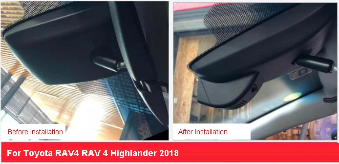 Видеорегистратор автомобильный FHD 1080P широкий угол обзора для Toyota RAV4 RAV 4 high Lander CHR