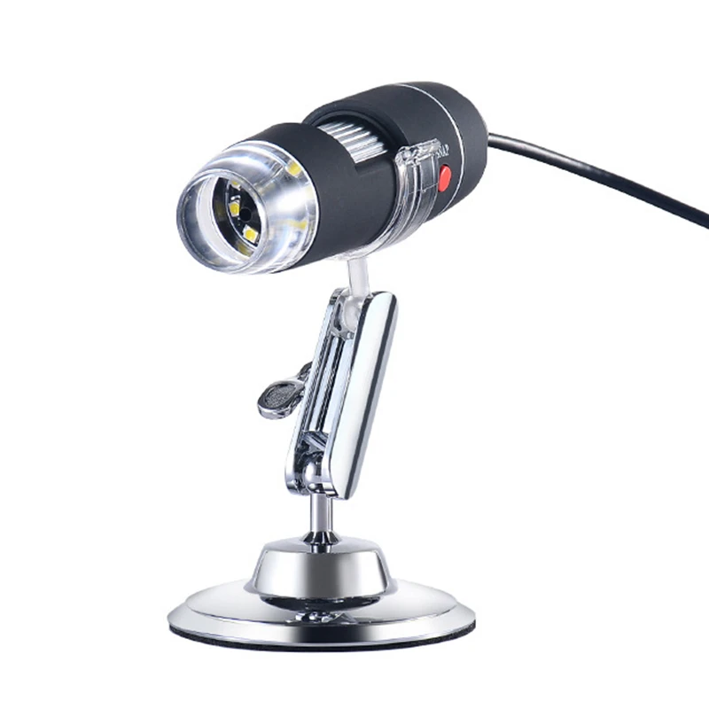 Цифровые микроскопы 6 светодиодов USB микроскоп 1000X 1600X функция масштабирования 640x480 стерео микроскоп