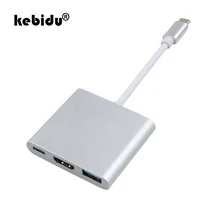Kebidu USB 3,0 HDMI к type C 4K USB 3,0 USB-C концентратор адаптер type-C удлинитель HD 4K мужчин и женщин для Macbook Air конвертер