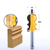 כלים לעיבוד 5PC 8mm Shank מארז & Base נתב דפוס Bit Set CNC Line סכין נגרות חותך שֶׁגֶם קאטר כלים לעיבוד עץ (4)