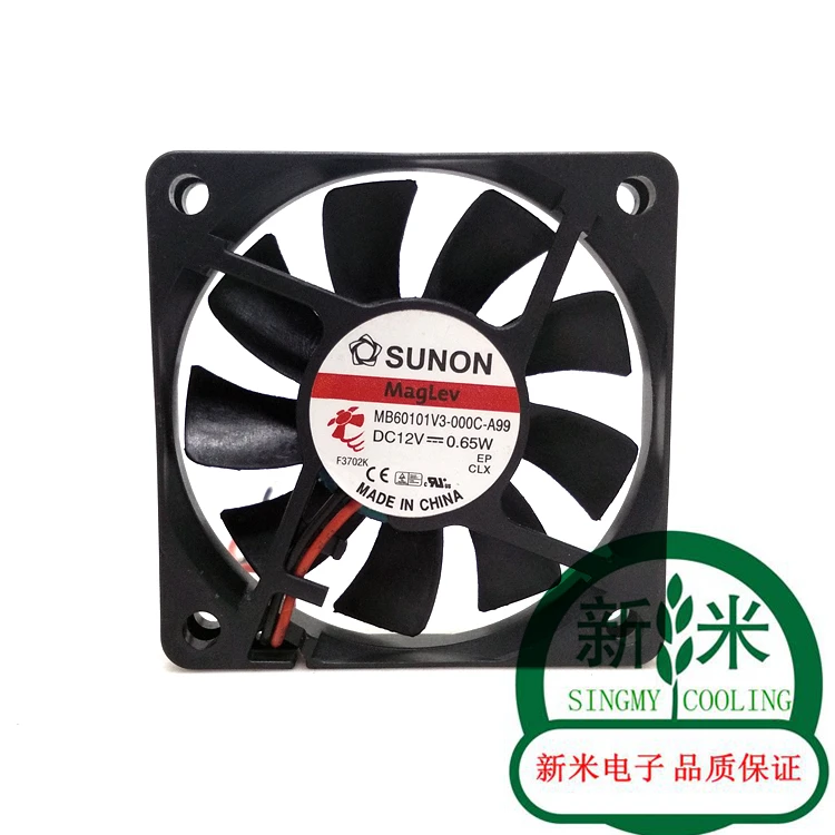Б/у SUNON MB60101V3-000C-A99 12V 0 65 W 6 см 2 шт/комплект линий на магнитной подвеске тишина