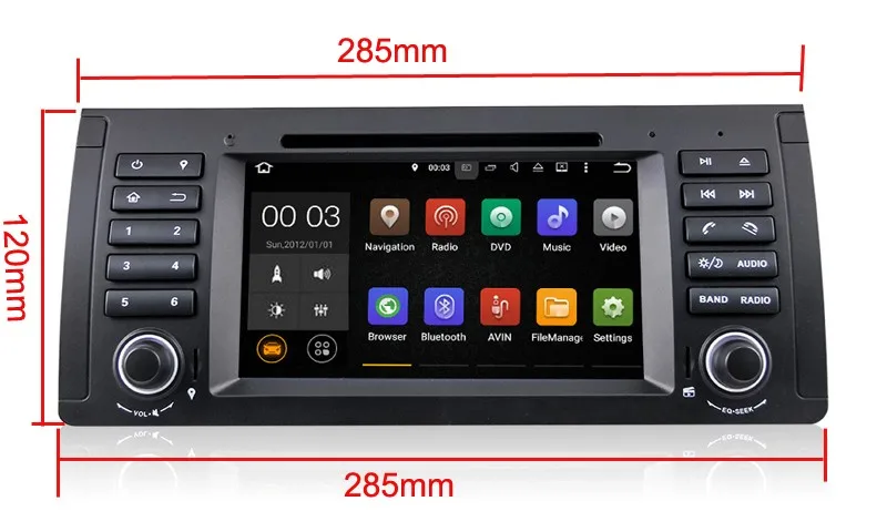 Clearance 4G RAM Android 9.0 Car DVD Player for BMW BMW E39 X5 M5 E38 E53 Car Radio GPS stereo navigator tape recorder support wifi canbus 3