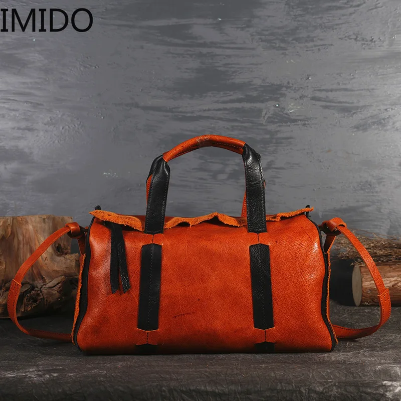 IMIDO Этнические женские сумки через плечо новинка 2019 дизайнерские из воловьей