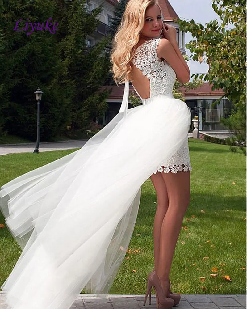 Elegant Chic Lace Sleeveless Scoop Neckine Appliqued Backless Sheath