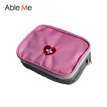 Travel Storage New Love Heart Shape Small First-Aid Kit Storage Medical Kits Korean Style Cosmetic Bag Portable Medical Pouch