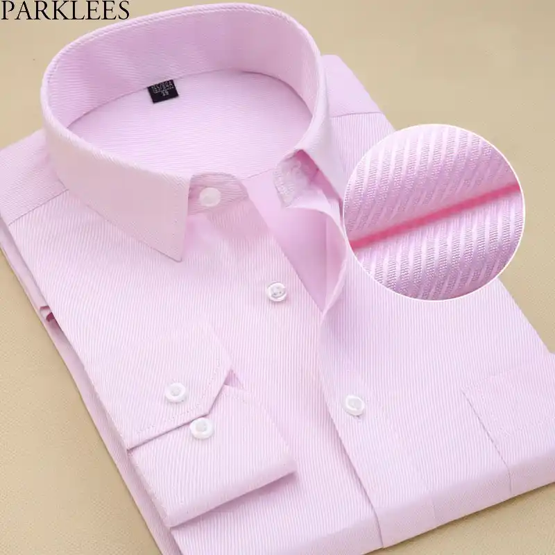 slim fit spread collar dress shirt