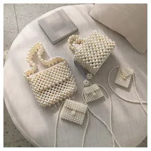 Сумка женская Для женщин Вечеринка Сумочка жемчуг ручной работы из бисера небольшие сумки Роскошные Женская одежда сумки мини свадебный мешок портмоне Телефон Сумка