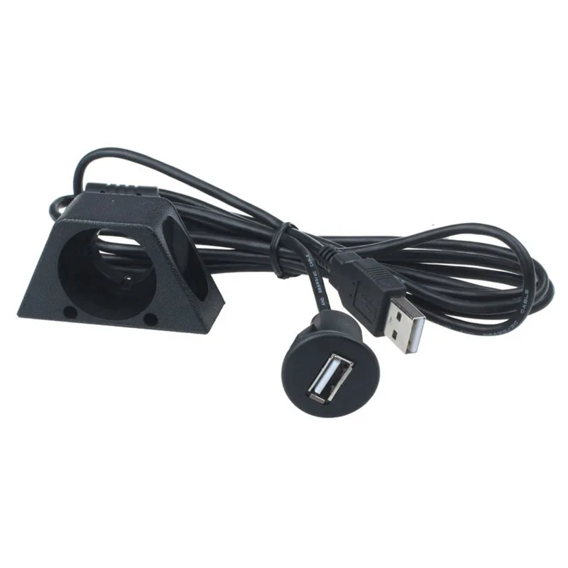 

2m Auto Boat Dashboard Mounting USB Wire Male Female Extension Cable