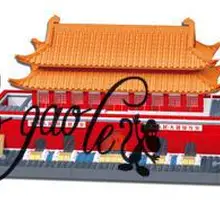 HAO gao Le 8016 758 шт. большие блоки-кирпичики пластиковые строительные блоки наборы образовательный конструктор игрушки квадратный Пекин