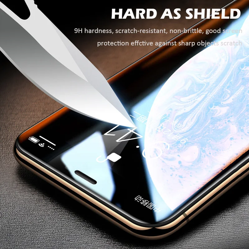 9D закаленное стекло для iPhone 6S 7 8 6 Plus X XR XS Max стекло для iPhone 11 Защита экрана для iPhone 11 Pro Max защитная пленка