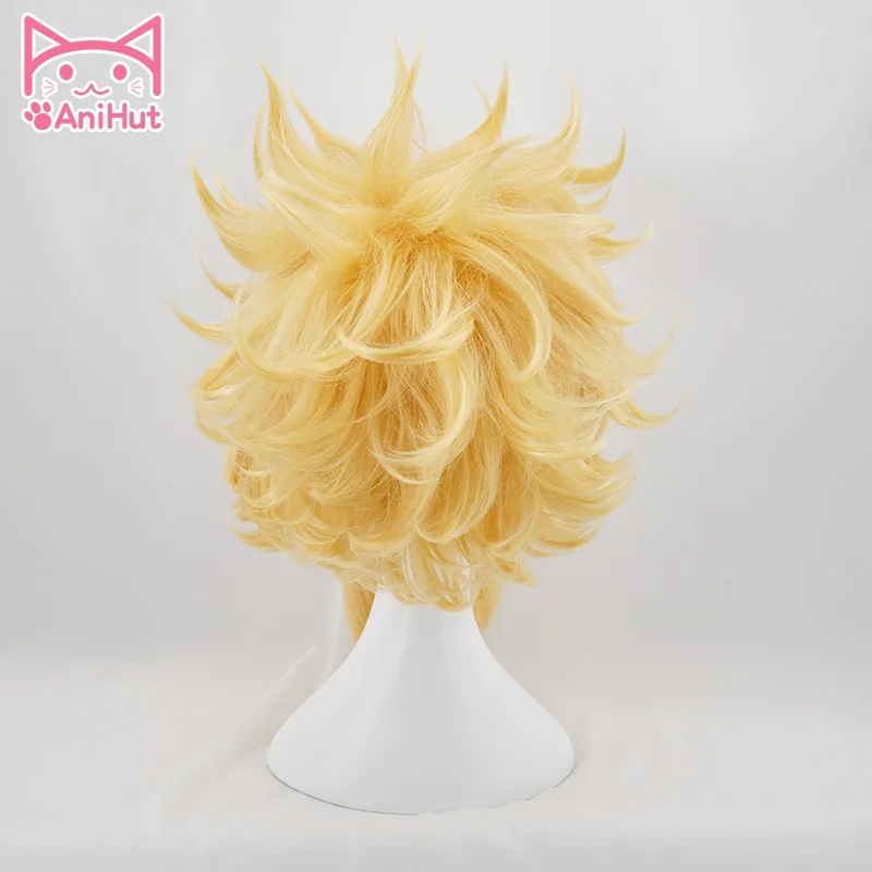 AniHut All Might Boku No Hero Academy Hair Аниме косплей парик My Hero Academy/Academy косплей парик Синтетический All Might Hair для мужчин