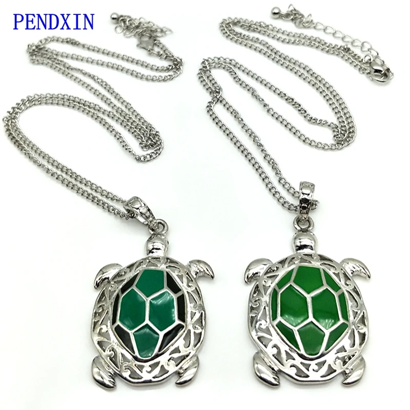 

lovely European fashion design cloisonne enamel turtle necklace for women