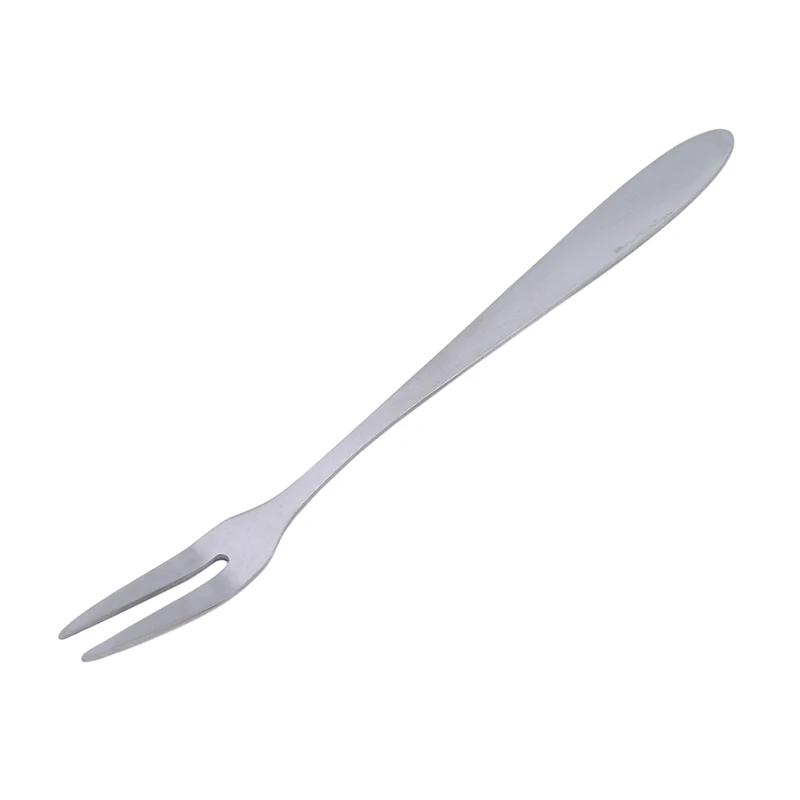 Dessert fork Нержавеющая Сталь Десертная Вилка обеденный салат фрукты descrt вилка с длинной ручкой вечерние аксессуары для кухни барбекю - Цвет: Dessert fork