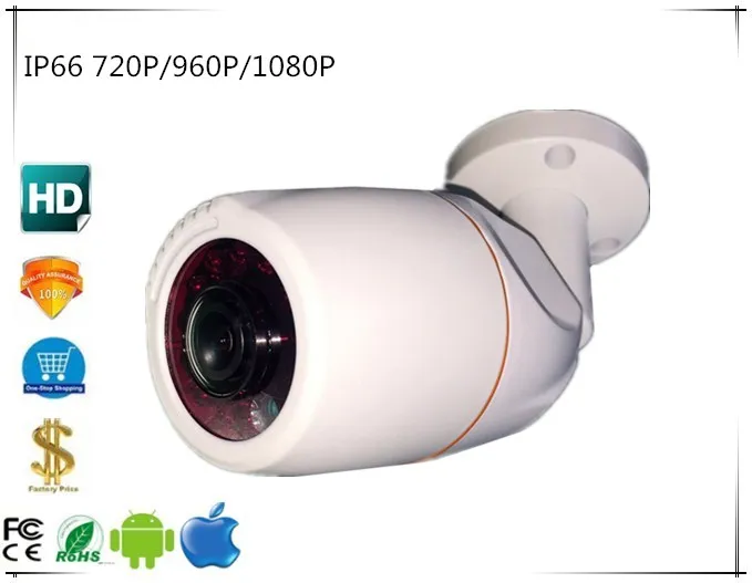 

Panorama FishEye 180 Degrees 720P/960P/1080P IP Bullet Camera IP66 Waterproof Outdoor IRC NightVision Audio 48V PoE ONVIF CMS