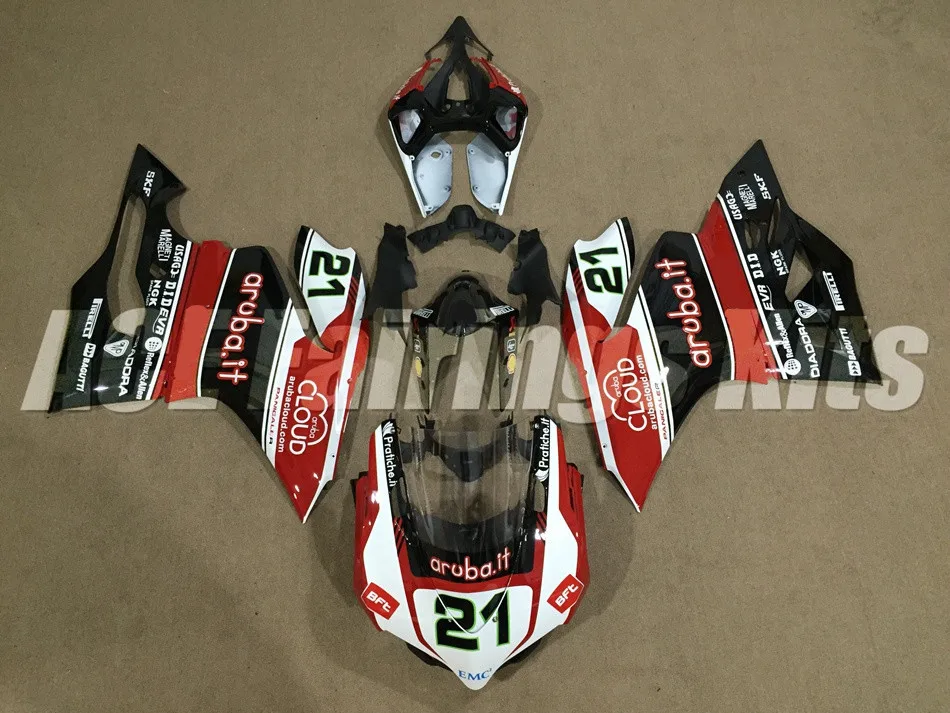 

New Injection ABS Fairings For DUCATI 899 1199 S R Panigale 12 13 14 15 16 899R 1199R 899S 1199S 2012-2016 custom Number 21