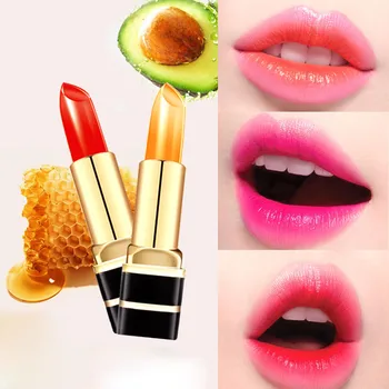 

Long Lasting Waterproof Matte Lip Lipstick Beauty Makeup 1PC Transparent Jelly Temperature Change Lipstick Y521