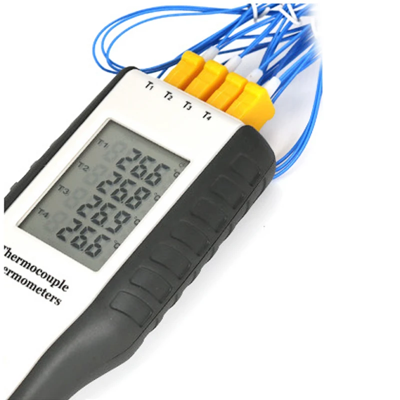 HT9815 четырехканальный цифровой контактный термометр для аквариума термопары