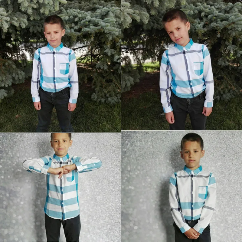 Kung Fu Ant/Лидер продаж; повседневные рубашки для мальчиков с отложным воротником; хлопковые клетчатые школьные блузы с длинными рукавами; одежда для малышей; европейский стиль