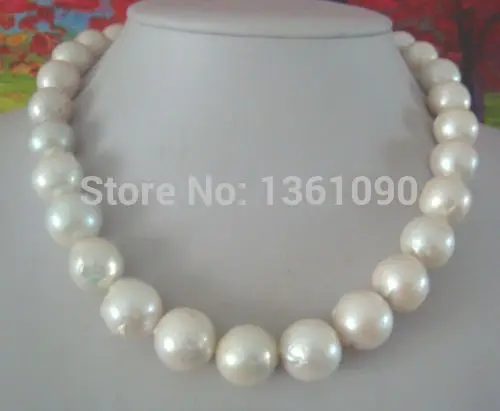 

00476 natural 15-16MM Australian south sea pearl necklace (C0309)