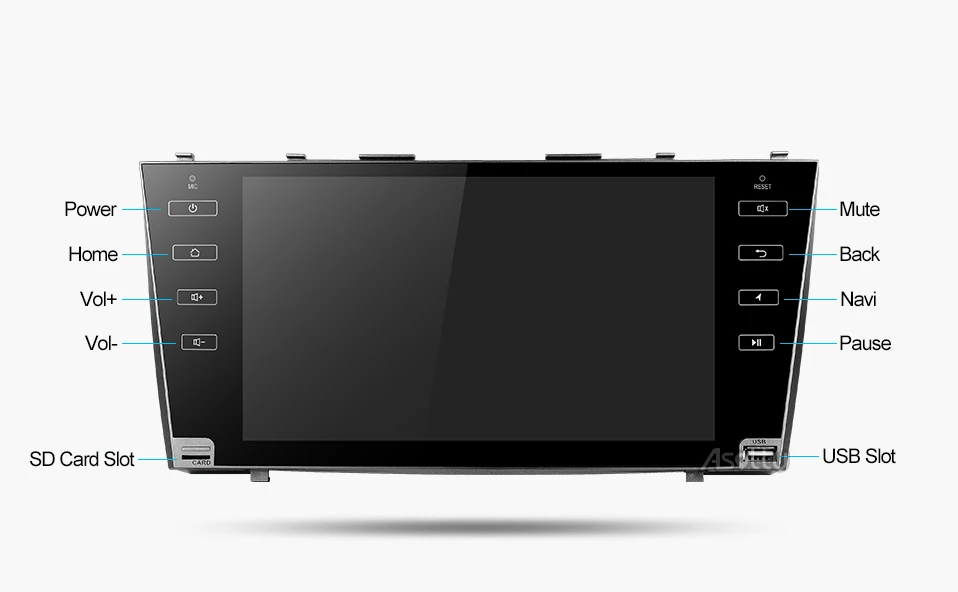 Clearance Asottu CLKMR9060 IPS Android 9.0 2G car gps navigation for Toyota camry 2008 2009 2010 2011 car dvd player car stereo radio gps 19