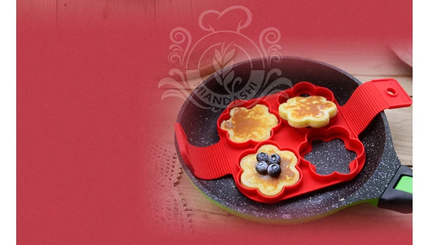Силиконовая форма для выпечки DIY Детская модель четыре отверстия яйцо омлет торт Кухонные формы аксессуары