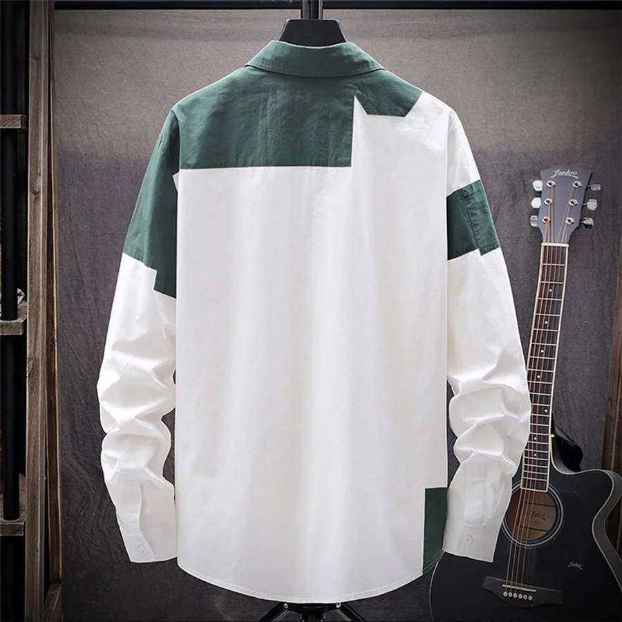 2019 Mens new surfing shirt long-sleeved shirt casual fashion plus size swimming suit for men long camiseta surf quick-dry 30J22 (3)