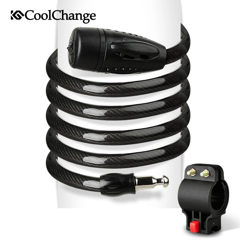 Coolchange دراجة هوائية جبلية دراجة قفل مكافحة سرقة أقفال كابل كهربائي قفل أسلاك الفولاذ قفل دراجة أجزاء اكسسوارات Coolchange دراجة هوائية جبلية دراجة قفل مكافحة سرقة أقفال كابل كهربائي قفل أسلاك الفولاذ قفل دراجة أجزاء اكسسوارات