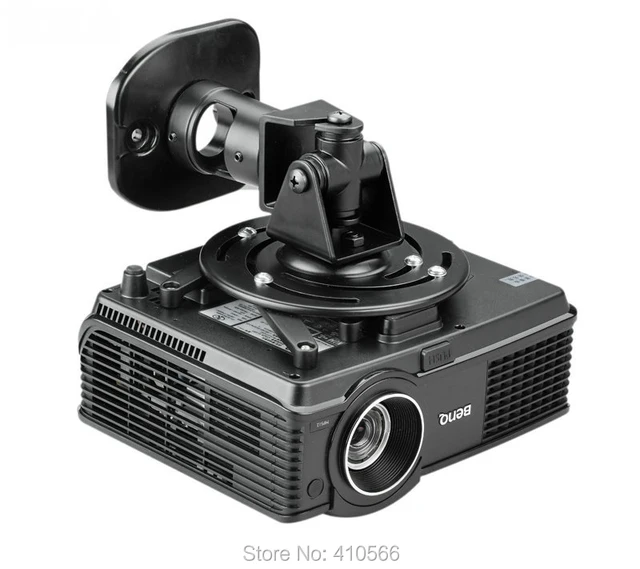 Multifunction 360 Degrees Rotatable Universal Roof Ceiling Mount Black Aluminum Wall Bracket Suit For LED LCD DLP Projector
