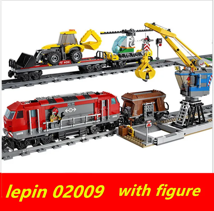 

Lepin 02009 technic lepin train City Engineering rc train set Compatible legoing technic legoing trein 60098 Building Block