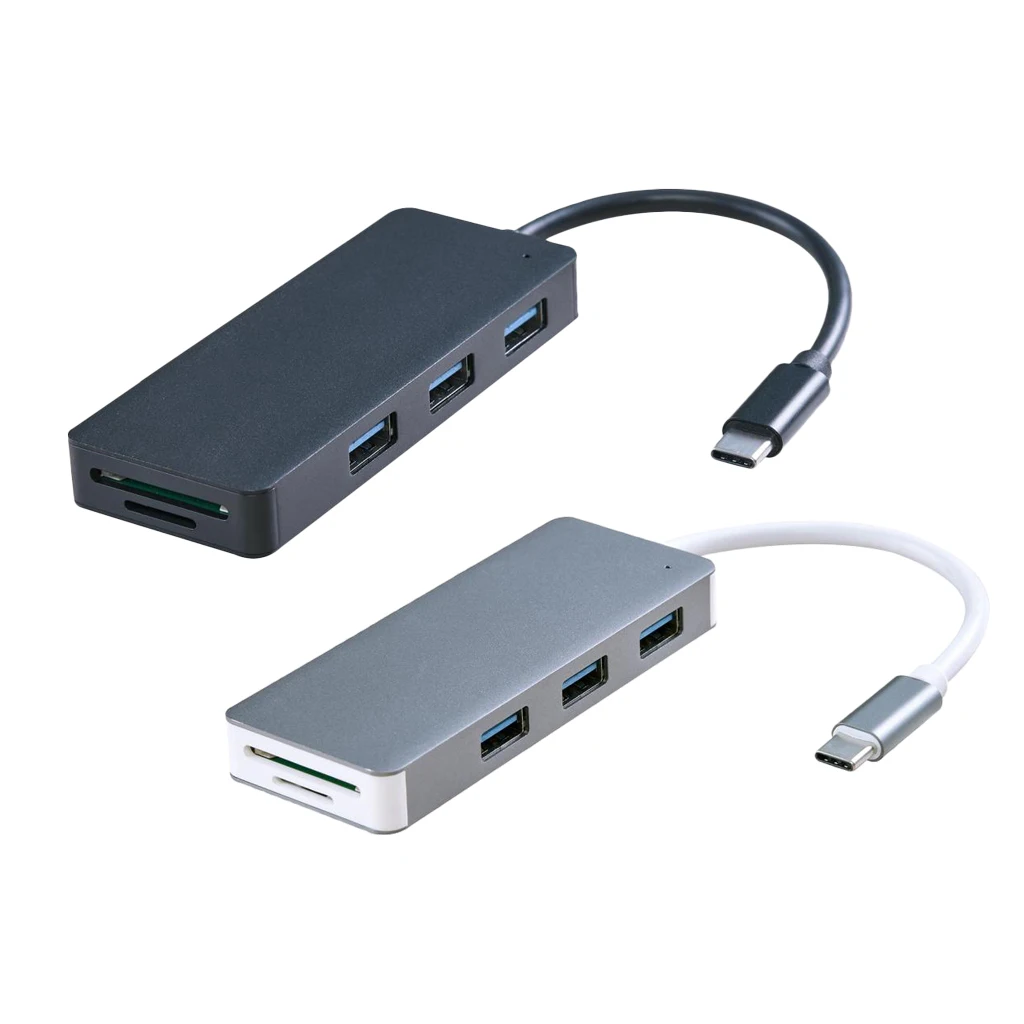 MagiDeal USB C концентратор с 3 * USB3.0 2 слот для карт Type кардридер TF 5 портов типа комбо