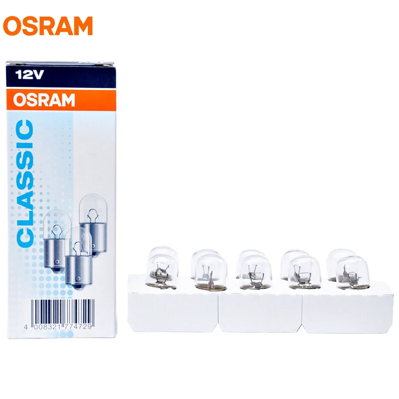 10pcs OSRAM 5008 R10W BA15s 12V 10W Original Classic Metal Bases ...