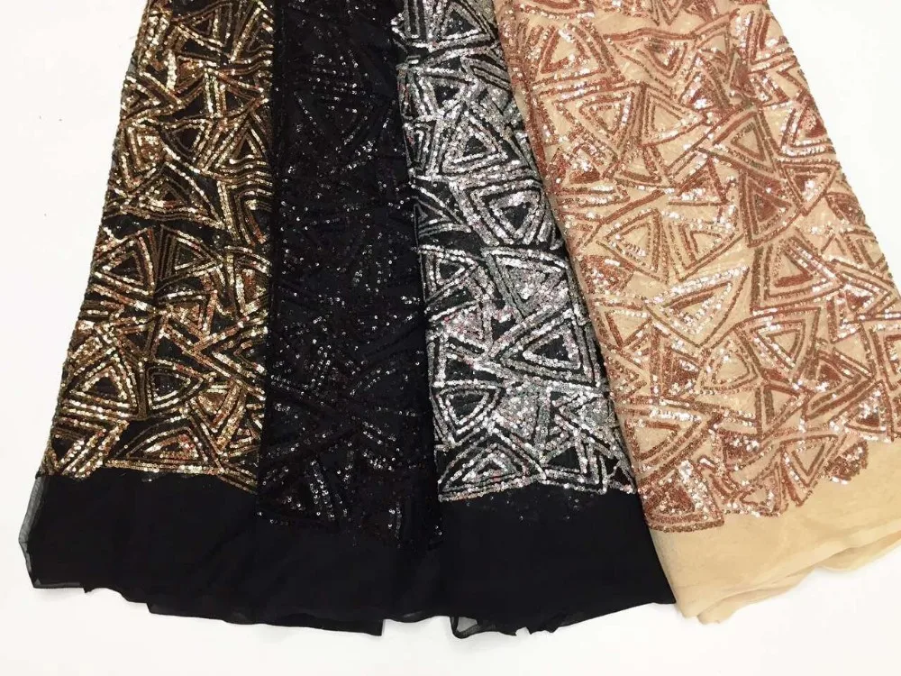 5 yard/lot new arrival african net sequins fabrics 100 Cotton african