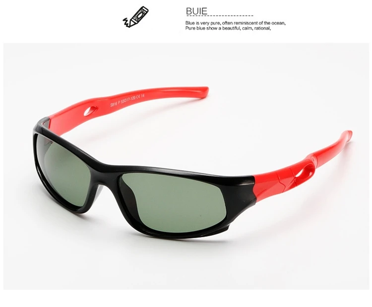 Милые Детские поляризованные солнцезащитные очки детские спортивные очки для девочек и мальчиков TR90 поляризованные солнцезащитные очки Оттенки для младенцев oculos S816