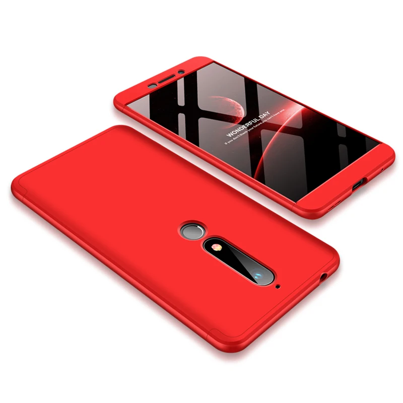 Full Protective Case For Nokia 6 2018 Case For Nokia 6.1 Case 360 Protected for Nokia 6 2018 TA-1068 TA-1050 TA-1043 TA-1045 (6)