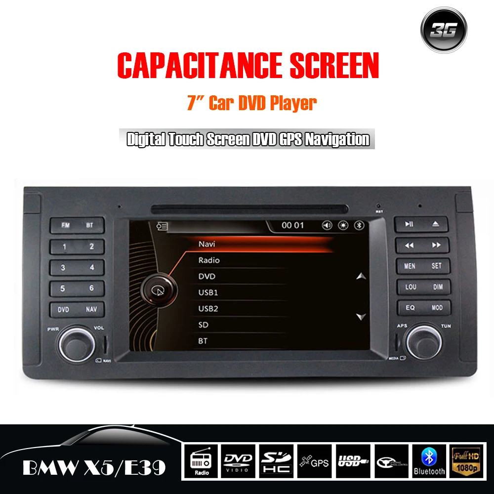 WINCE 6.0 MTK MT3360 DVD/DVR/3 Г/WI-FI/Bluetooth с DVD-ПЛЕЕР Автомобиля для BMW X5 (1995-2003) E39 E53 (2000-2007) |