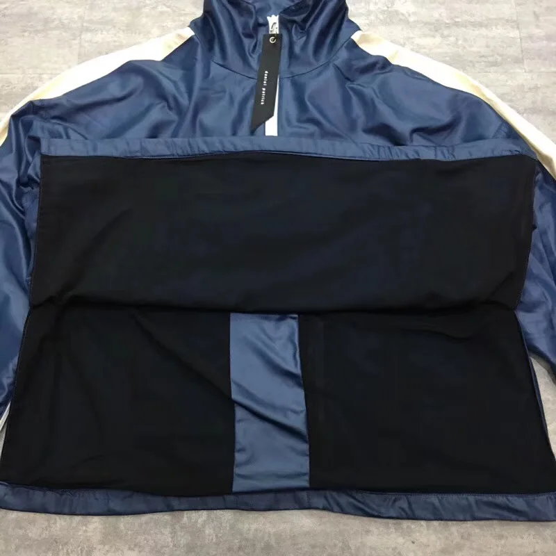 Hip Hop Justin Bieber Lightweight Anorak Track Pullovers Loose Fit Half Zipper Windbreaker