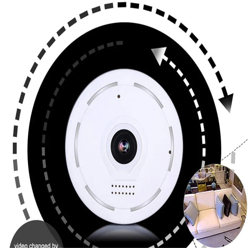Smart Panoramin IPC Wireless IP Fisheye Camera Two Way Audio P2P 960P HD wifi 360 Degree Home security foto camera de seguridad