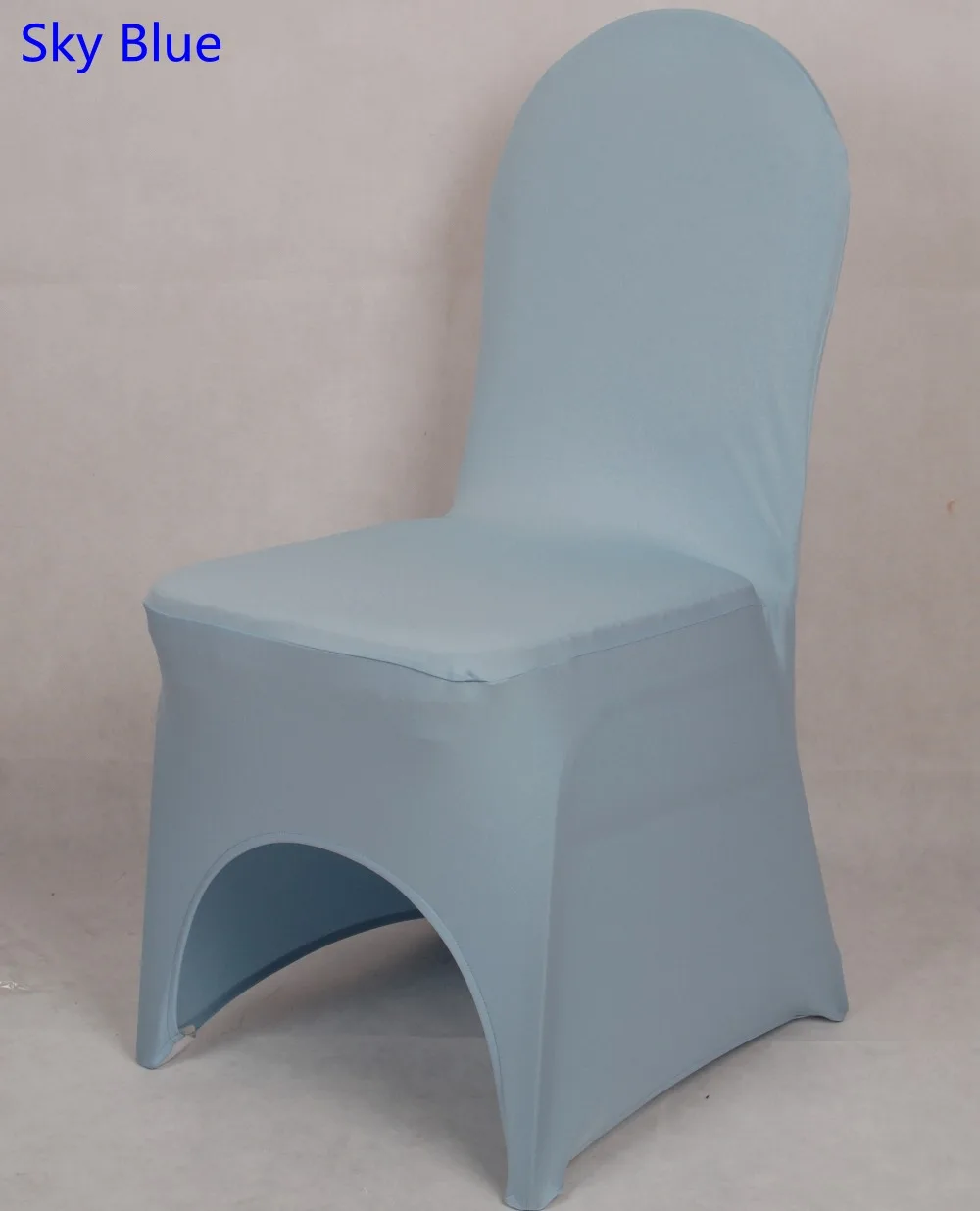 Sky blue colour chair cover lycra spandex stretch banquet universal