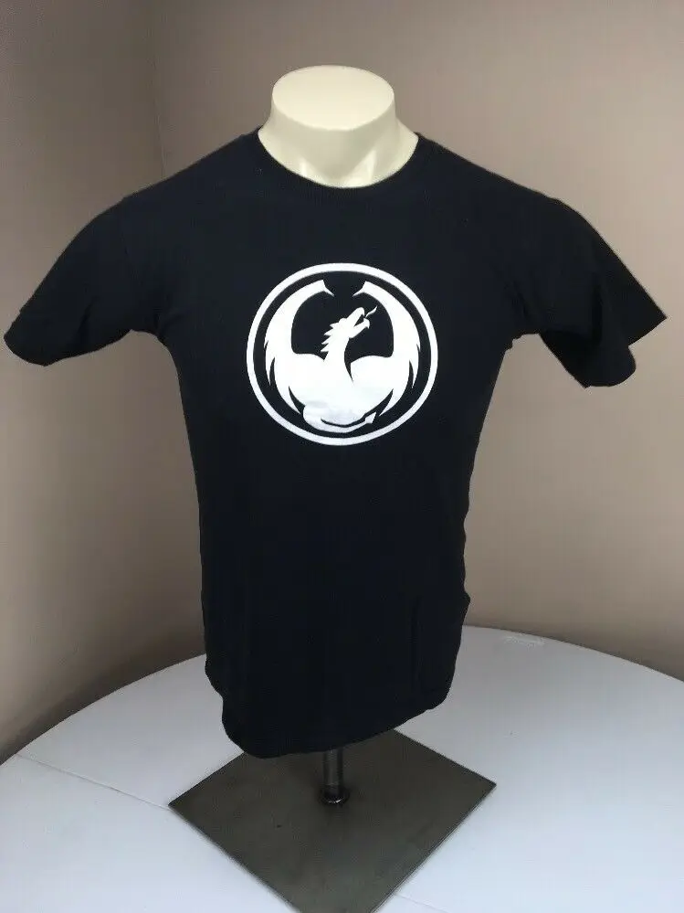 

EUC Vtg 90s Dragon Alliance Icon Logo Black Skate Surf T-Shirt Size S Small USA