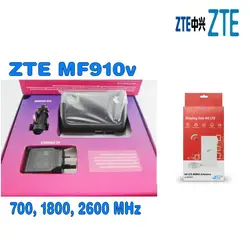 ZTE mf910v LTE 4 г Wi-Fi карман маршрутизатор разблокирован плюс 4 г антенны и Car Kit для подарка подруге