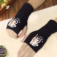 1 пара Kawaii аниме Natsume Yuujinchou перчатки Nyanko Sensei Cat перчатки с полупальцами вязаные варежки Косплей плюшевые игрушки
