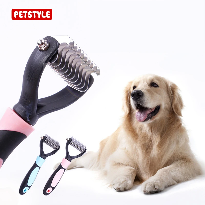 Buy Pet Dog Open End Knife Open Knot Comb Pet Golden