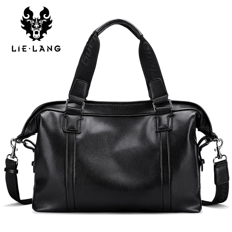 

218 New Leather Handbags for Men Travel Bags Causual Crossbody Bag Men Bag Laptop Black Briefcase Bag for Male Handbags Fashion