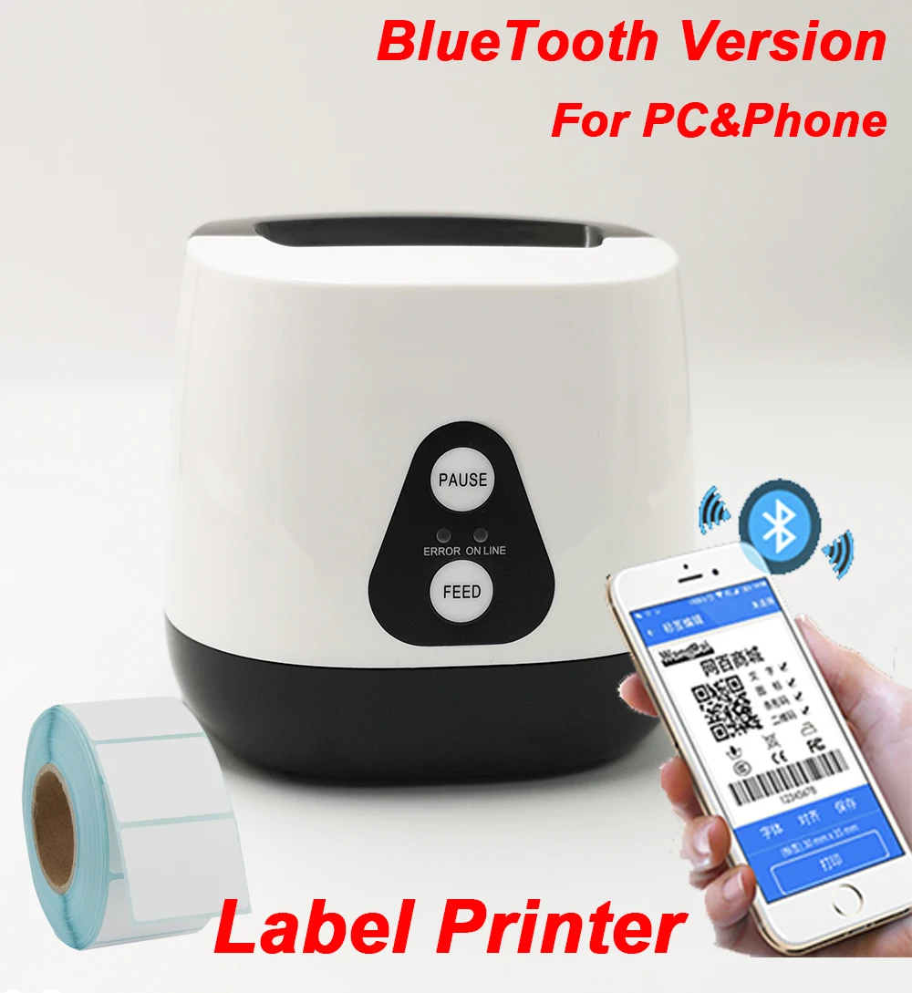 GPrinter P3 принтер для этикеток с Bluetooth штрих кода 2 дюймовый тепловой печати