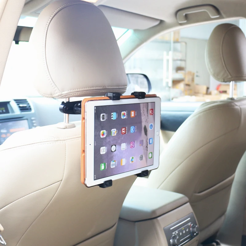 Car Headrest Tablet Mount Holder,360Degree Adjustable Rotating Headrest