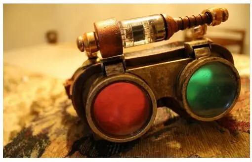 steampunk mechanical goggles