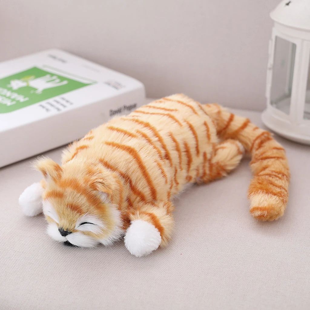 Naughty Rolling & wagging Tail Cat Electronic Pet Soft Plush Stuffed Animal Kids Baby Toys Home Decor
