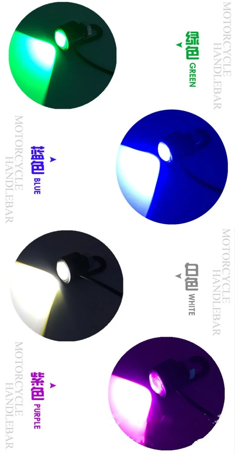 2 pcs of Factory Wholesale New Motorcycle LED Mirror Light 23MM Eagle Eye Super bight 2 pcs of Factory Wholesale New Motorcycle LED Mirror Light 23MM Eagle Eye Super bight